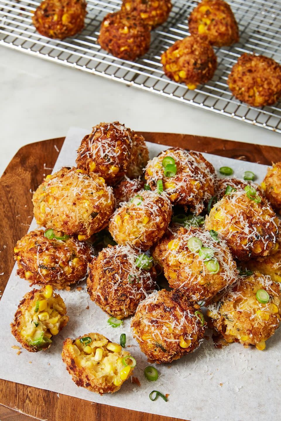 Cheesy Corn Poppers