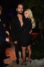 <p>Scott shocked the world in 2017 when <a href="https://www.cosmopolitan.com/entertainment/a22151501/scott-disick-sofia-richie-relationship-timeline/" rel="nofollow noopener" target="_blank" data-ylk="slk:he started dating Sofia Richie" class="link ">he started dating Sofia Richie</a>. But it was no shocker that the duo was as on-again/off-again as Scott and Kourtney were. Rumors of a breakup spread after The Lord was spotted with an unidentified woman in June 2018, but <a href="https://people.com/tv/scott-disick-sofia-richie-friends-knew-relationship-wasnt-over/" rel="nofollow noopener" target="_blank" data-ylk="slk:the couple announced" class="link ">the couple announced</a> they were not actually broken up, via, of course, their Instagram stories. They eventually broke up for good (to no one's surprise), and have both since moved on with new people. </p>