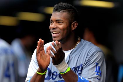 Yasiel Puig's hair is ready for the All-Star Game