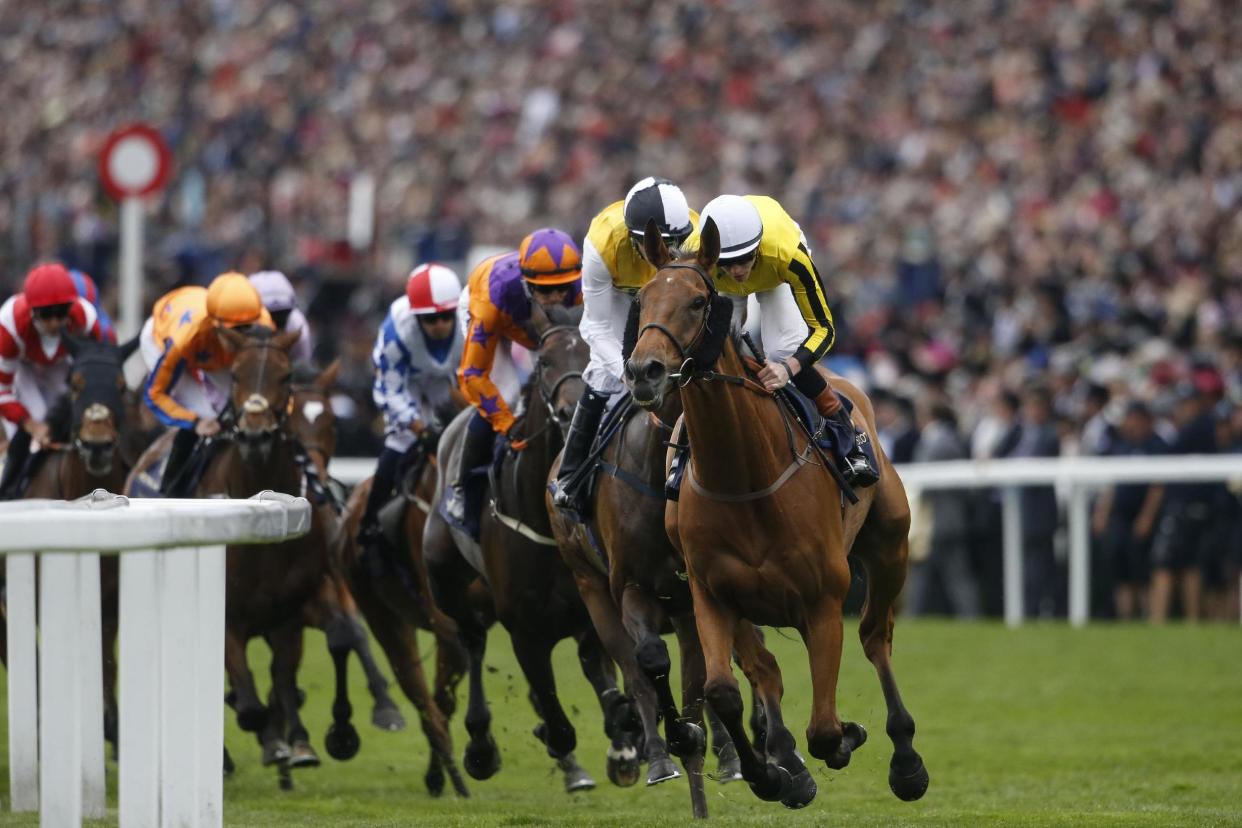 Leading from the front: James Doyle on board Big Orange: Getty Images for Ascot Racecours