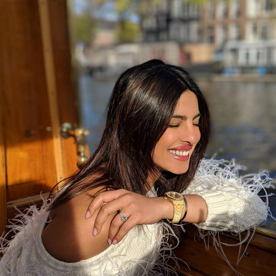 Priyanka Chopra Smiles as Her Bachelorette Celebrations Begin