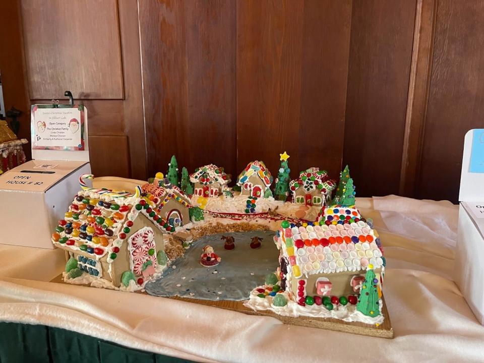 26th annual Gingerbread Festival, first place, Open category: The Dennis Christian Family, ‘Santa’s Christmas Vacation in Elkhart Lake,’ donating their winnings to the Alzheimer’s Association.