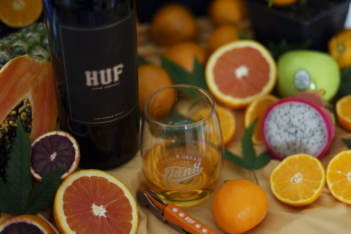 Super Tropicali: a special orange wine collab between Tank Garage Winery & HUF Worldwide<p>Courtesy of Tank Garage Winery</p>