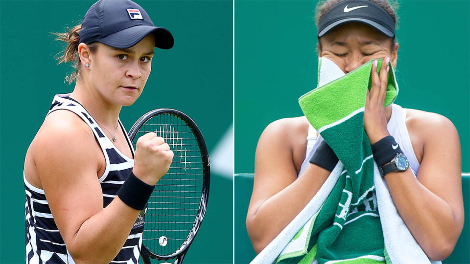 Ash Barty can overtake Naomi Osaka. Image: Getty