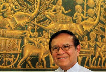 Kem Sokha, leader of the Cambodia National Rescue Party (CNRP), attends an interview with Reuters at the CNRP headquarter in Phnom Penh, June 23, 2016. Picture taken June 23, 2016. REUTERS/Samrang Pring