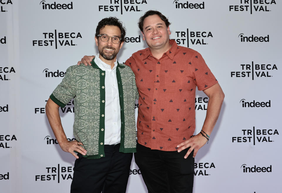 Directors Ben Steinbauer and Brendt Mader attend the 'Chop & Steele' premiere during the 2022 Tribeca Festival on June 10, 2022 in New York City.