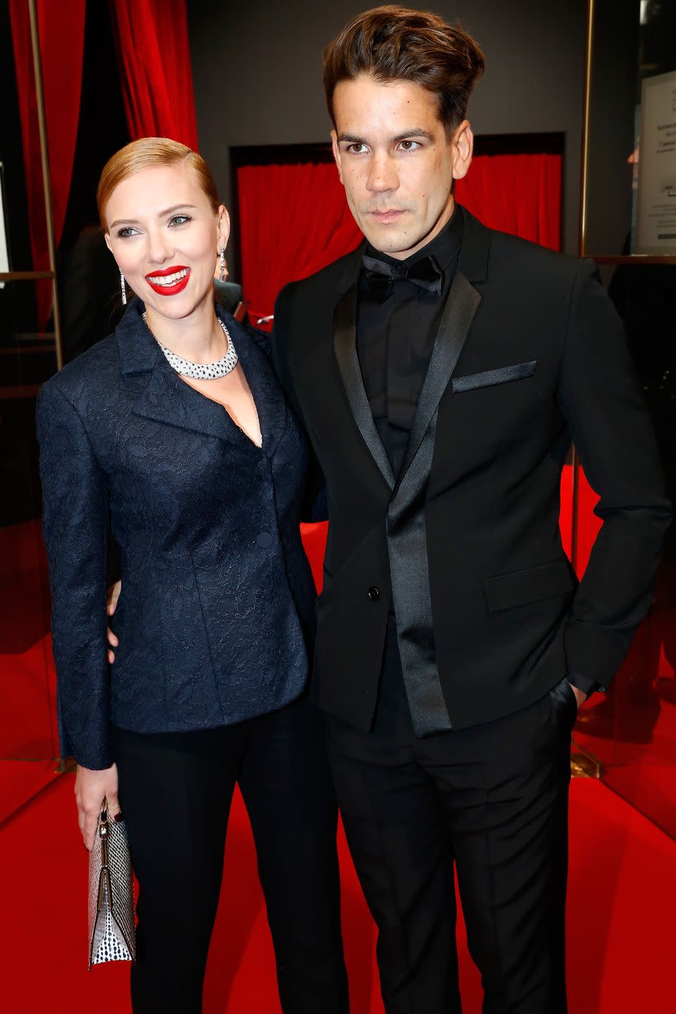 2014: Scarlett Johansson and Romain Dauriac