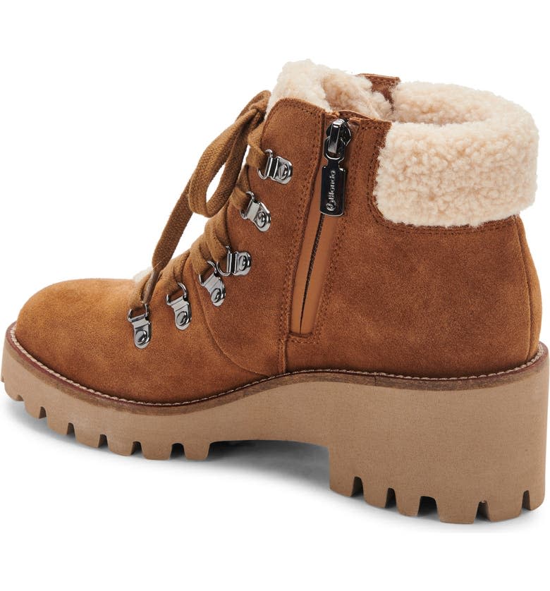 The Blondo Devin Waterproof Bootie features a zip closure and adjustable laces. Image via Nordstrom.