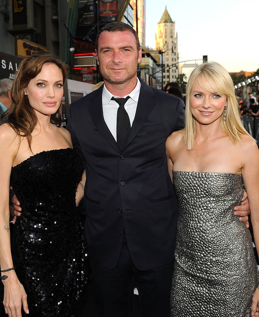 Salt LA premiere 2010 angelina Jolie Liev Schreiber Naomi Watts