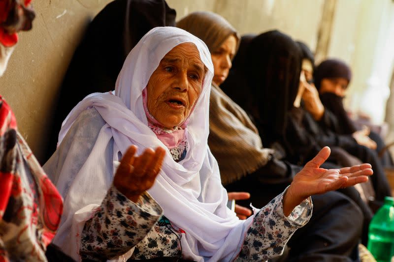 Family from Gaza affected by floods in Deir Al-Balah