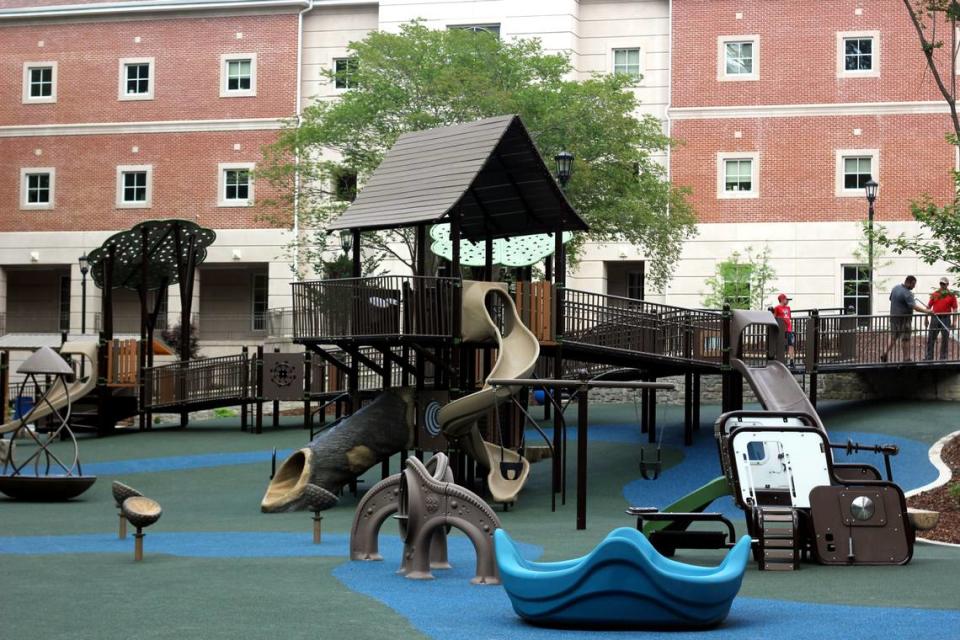 An expanded and enhanced playground is one of the key features of the reopened Virginia Hylton Park.