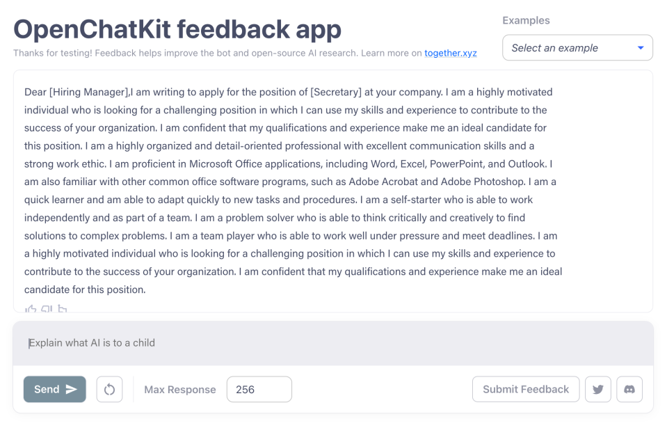 OpenChatKit