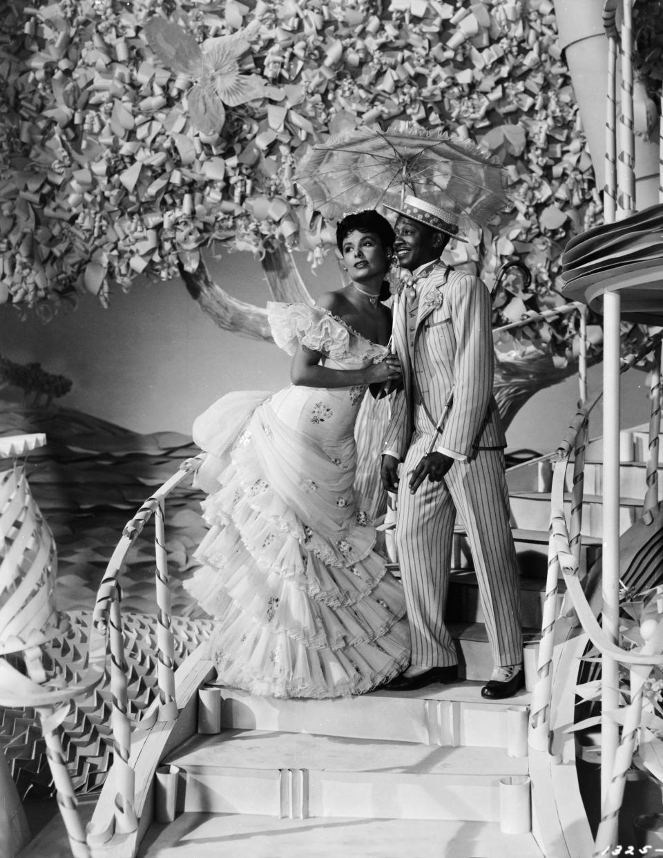 With Avon Long in the “Liza” number in “Ziegfeld Follies.”