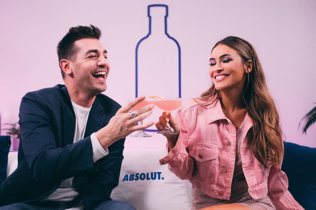 <p>Cade Johnson, Mumble Inc.</p> Matt Rodgers and Chrishell Stause in Absolut Vodka's exclusive video series.