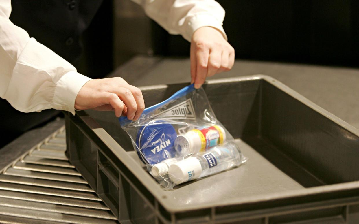 Security scanning at an airport