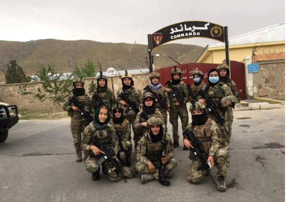 Members of the Afghan Female Tactical Platoon in July 2021. One of them later evacuated to Arizona and lived with Bill Richardson's family for nearly a year.