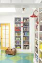 <p>Just because you're short on square footage doesn't mean you have to deprive yourself of color in a nook-of-a-playroom. There's always room for a bright yellow door—this one in <a href="https://www.dunnedwards.com/colors/browser/de5353" rel="nofollow noopener" target="_blank" data-ylk="slk:Golden Crest by Dunn-Edwards Paints;elm:context_link;itc:0;sec:content-canvas" class="link ">Golden Crest by Dunn-Edwards Paints</a>—no matter how small the space. </p>