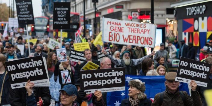 Anti-vaccine protest