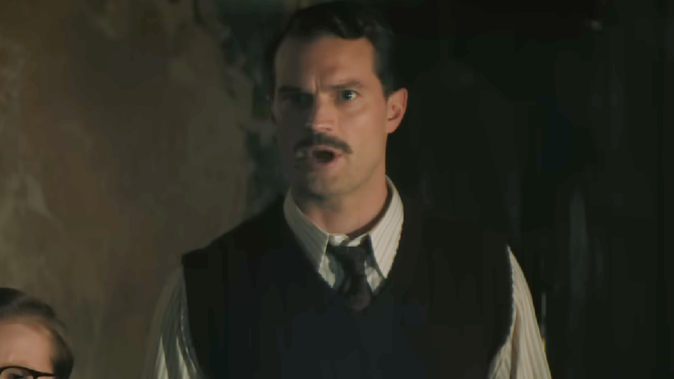 Jamie Dornan in A Haunting in Venice.