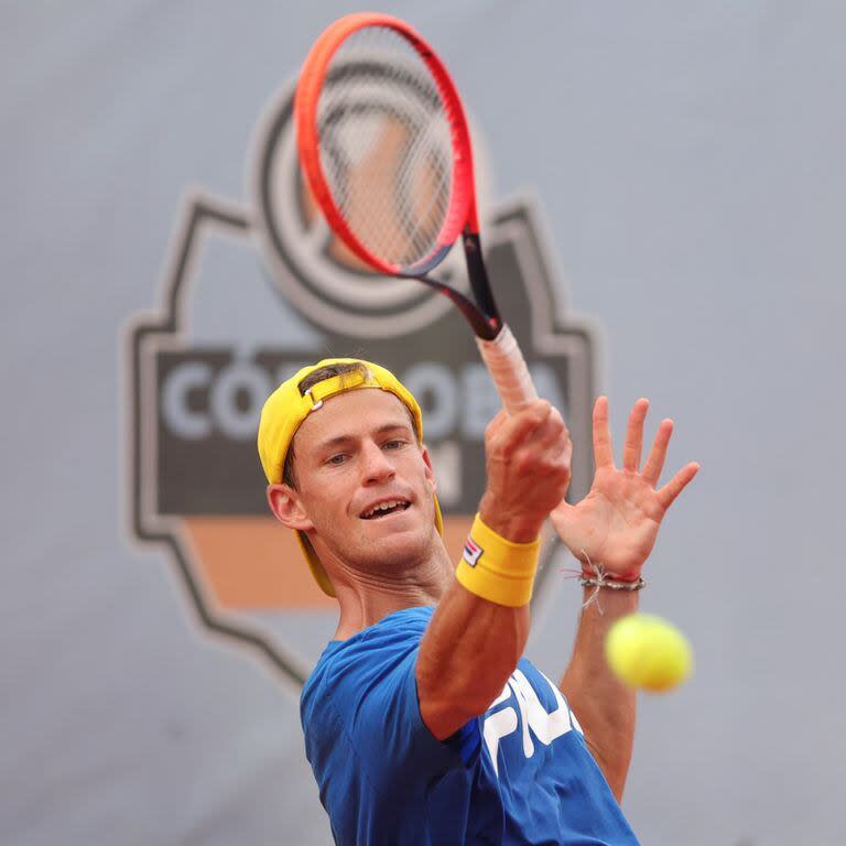 Diego Schwartzman, durante uno de los ensayos en el Córdoba Open