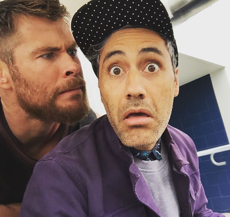 Chris Hemsworth and Taika Waititi