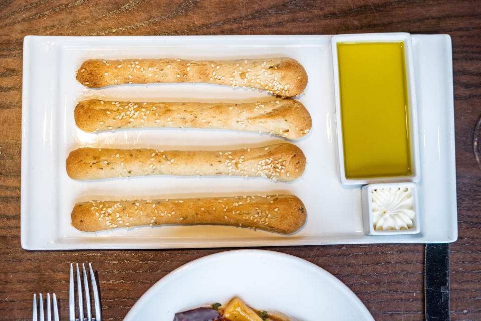 Posana's housemade breadsticks.