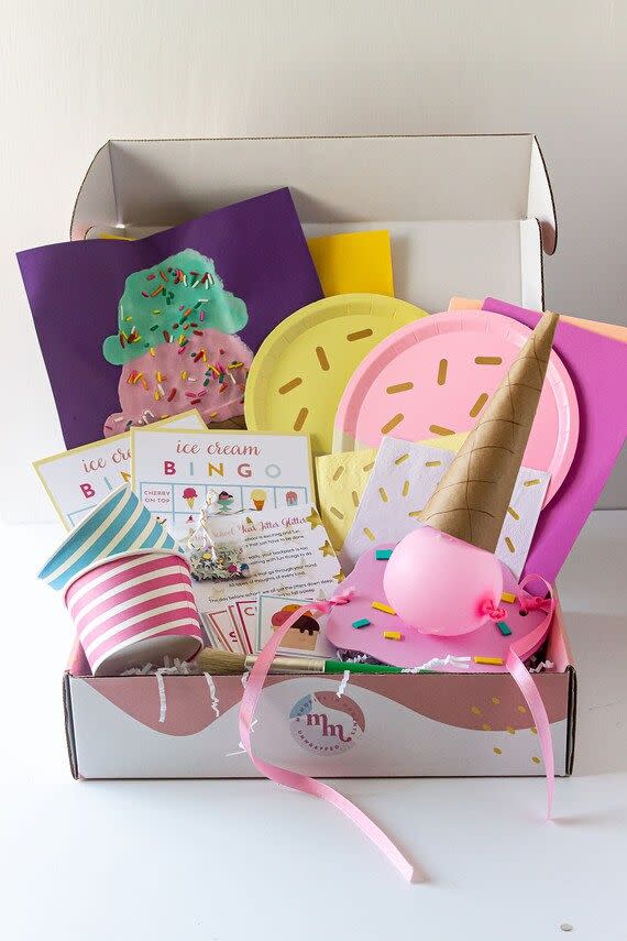 Ice Cream Kid's Craft Box