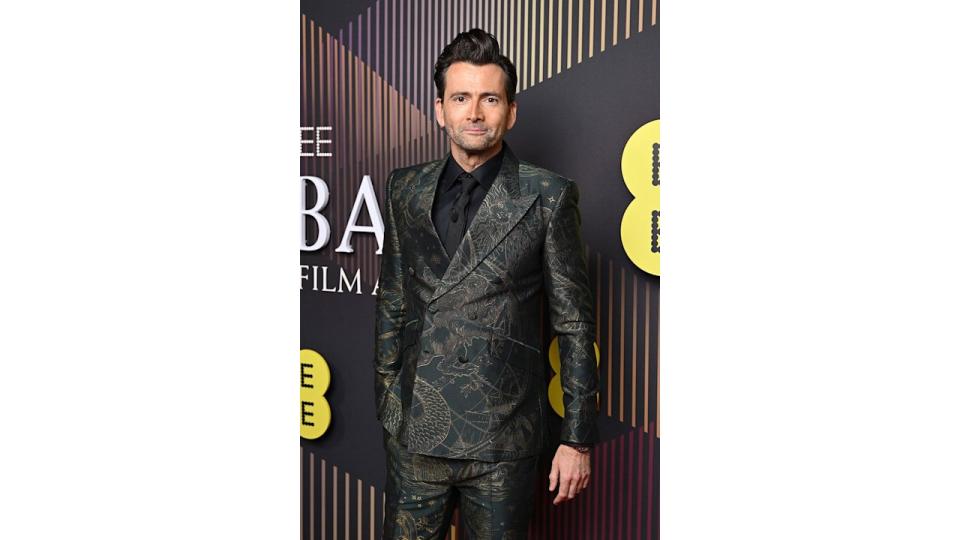 David Tennant arriving on the BAFTA 2024 red carpet