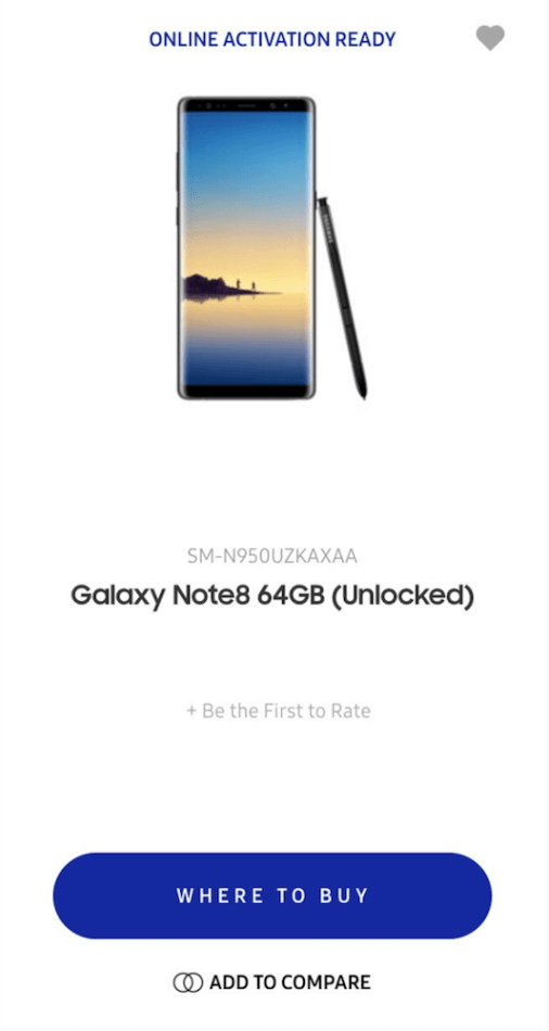 Note 8 意外現身美國官網 外型與傳聞一致