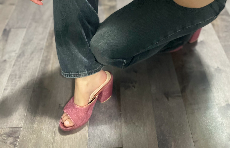 I tried the heeled mules from ARCH