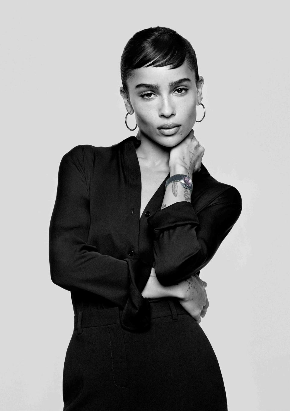 Zoë Kravitz for Omega. - Credit: Courtesy of Omega