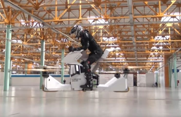 Modelo Scorpion, desarrollado por la compañía experta en drones HoverSurf