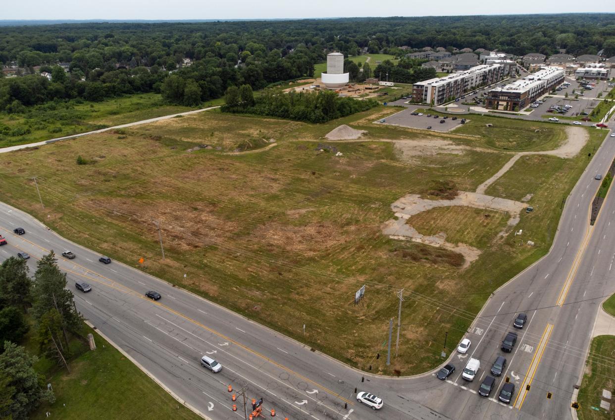 The empty lot Monday, July 11, 2022 at the intersection of Cleveland and Gumwood Roads in Granger. 