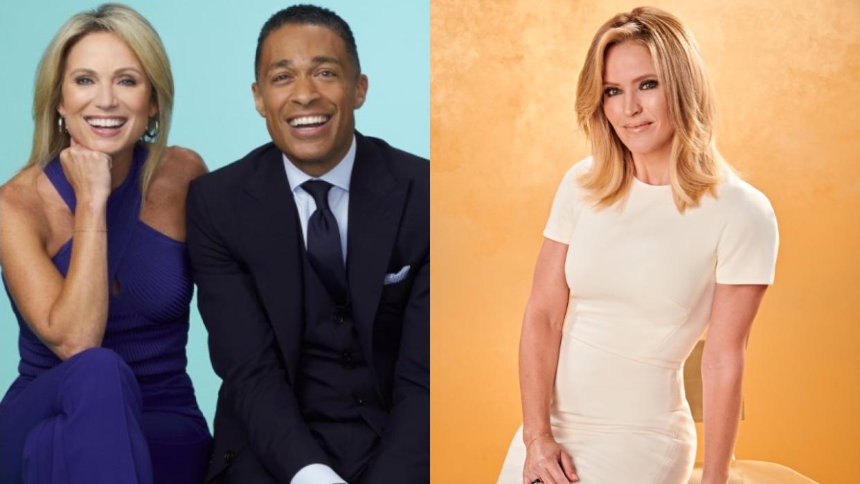  Amy Robach and T.J. Holmes on GMA3; Sara Haines on The View. 