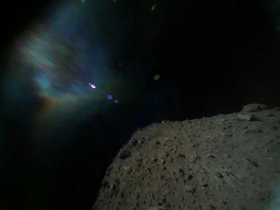 The view from asteroid Ryugu.