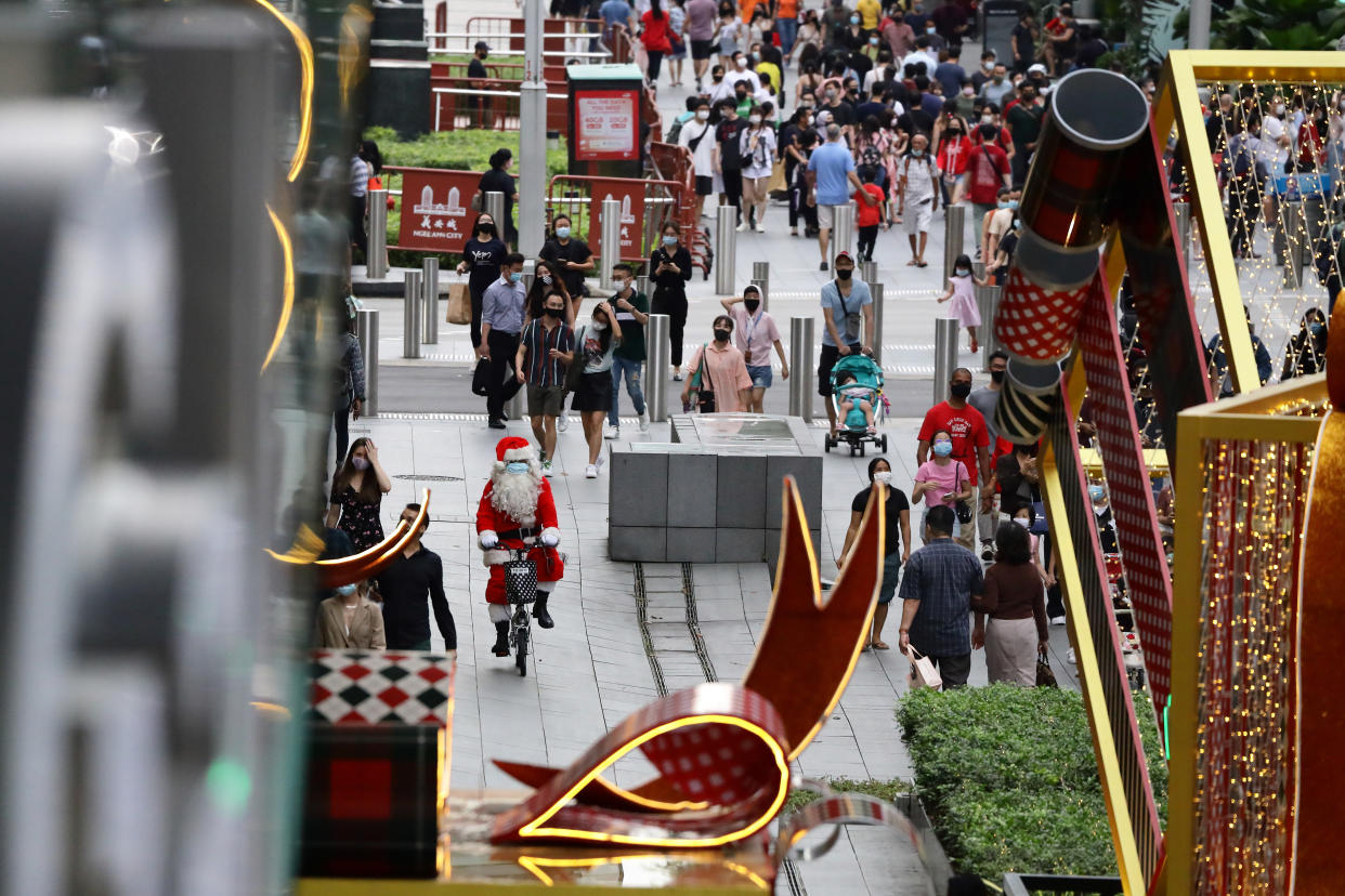 Singapore's Orchard Road shopping belt. 