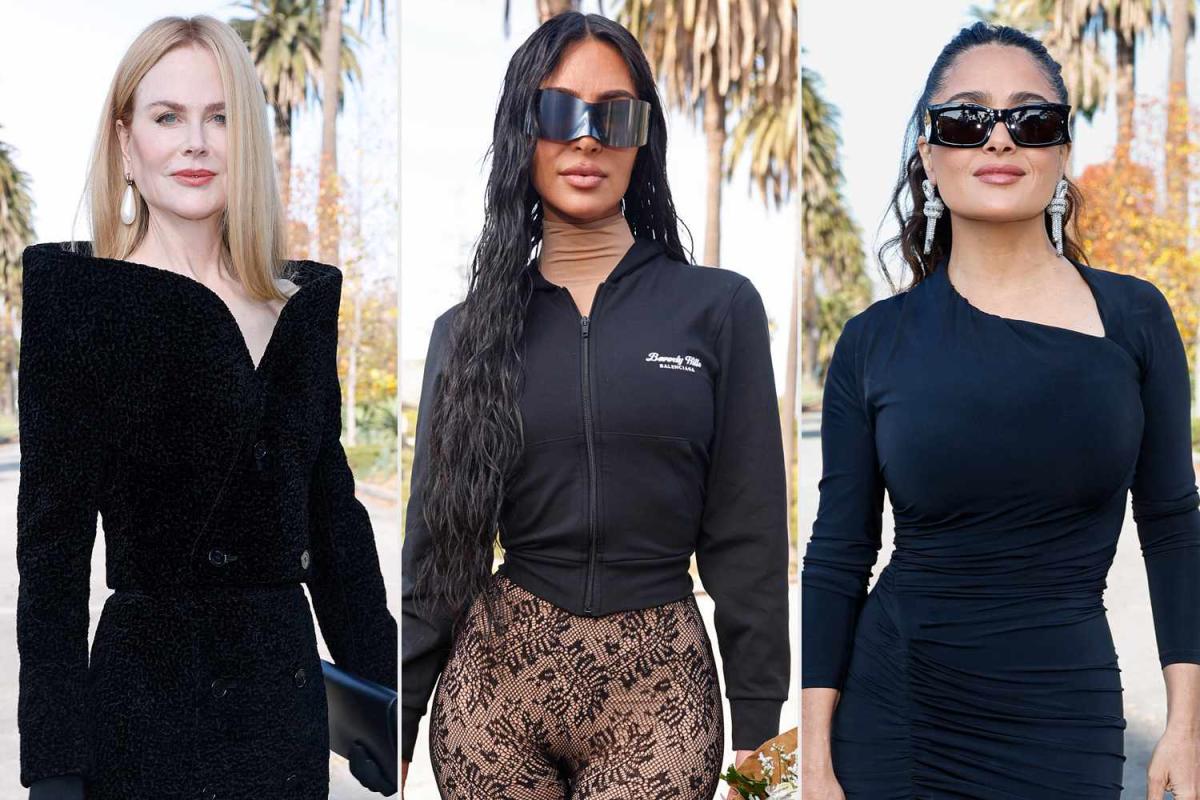 Kim Kardashian, Nicole Kidman, Salma Hayek and More Dazzle at Balenciaga  Show in L.A. — See Their Looks!