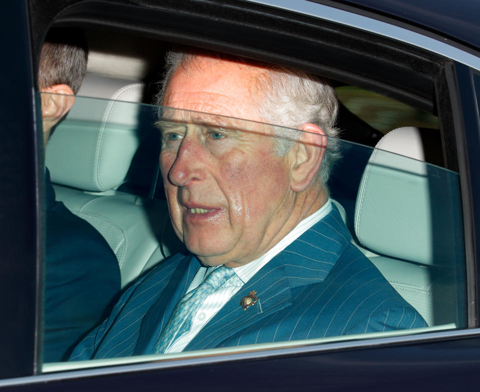 Prince Charles, Prince of Wales attends a Christmas lunch for members of the Royal Family hosted by Queen Elizabeth II at Buckingham Palace on December 18, 2019 in London, England.