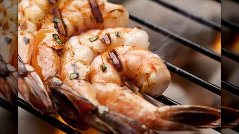 shrimp on grill