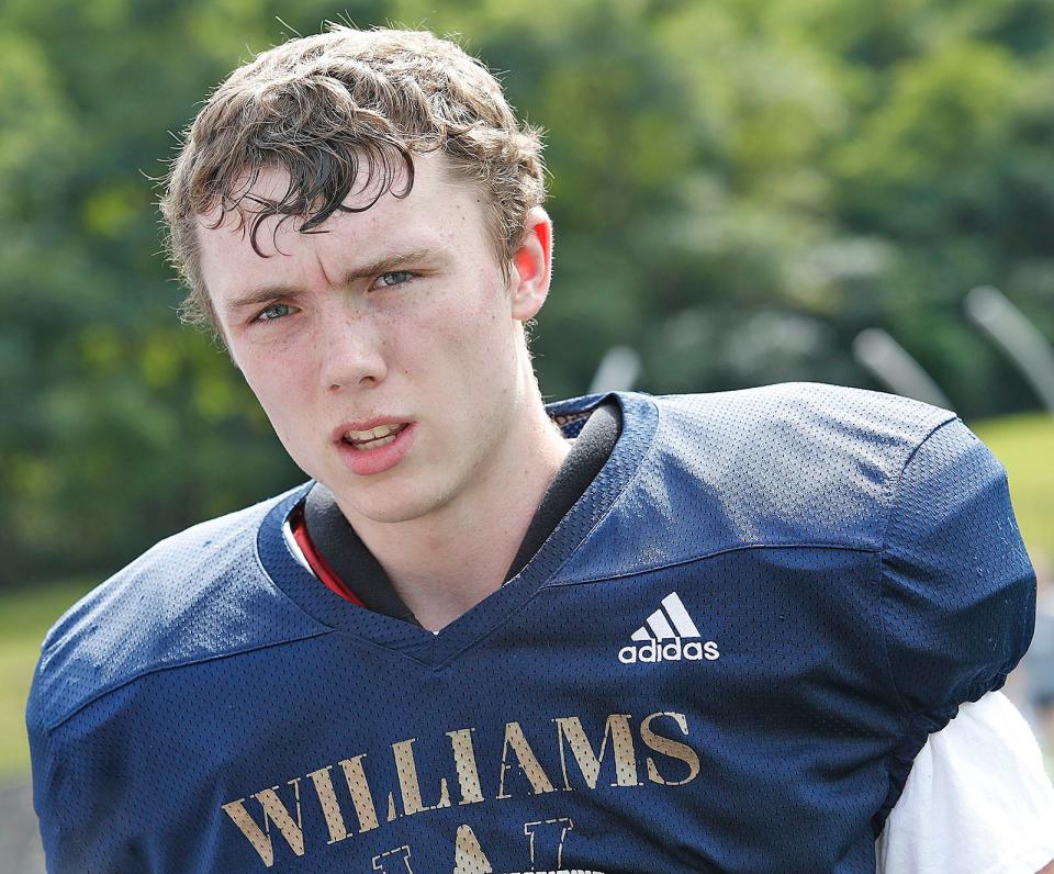 Senior Tommy McDonagh, of Braintree, will play tight end and inside linebacker for Archbishop Williams this season.