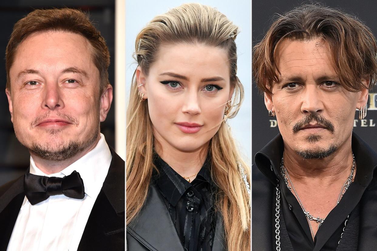 Elon Musk, Amber Heard, Johnny Depp