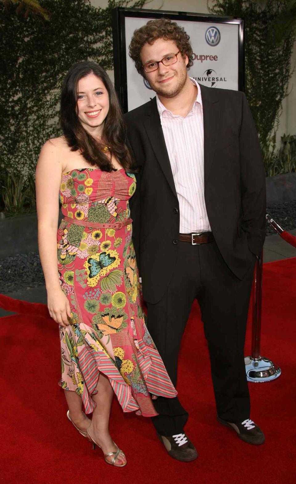 Seth Rogen and his girlfriend Lauren Miller during "You, Me and Dupree" Los Angeles Premiere - Arrivals at Arclight Cinerma Dome in Hollywood, California, United States