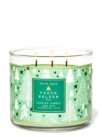 8) Fresh Balsam 3-Wick Candle