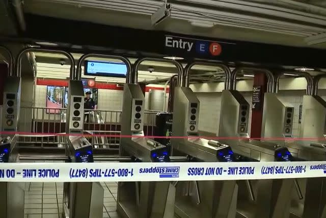<p>FOX 5 New York/Youtube</p> A suspect who was wanted in a shoving incident at a New York City subway station on Oct. 18, 2023, was apprehended in Newark, New Jersey a day later.