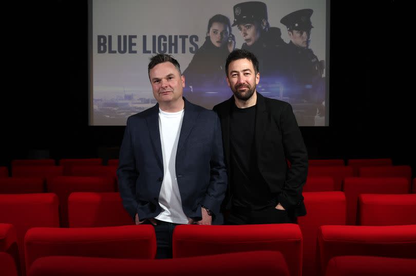 Declan Lawn and Adam Patterson - writers of new BBC drama Blue Lights -Credit:Press Eye/Darren Kidd
