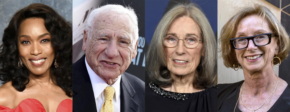 This combination of photos shows Angela Bassett, Mel Brooks, Carol Littleton and Michelle Satter, who are this year's recipients of the 14th Governors Awards. (AP Photo)