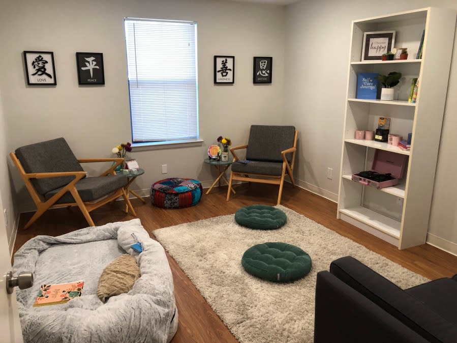 The Village Place is located at 8401 North IH 35 in Austin and includes childcare, co-working spaces, library and a nap room for moms. (KXAN Photo/Arezow Doost)