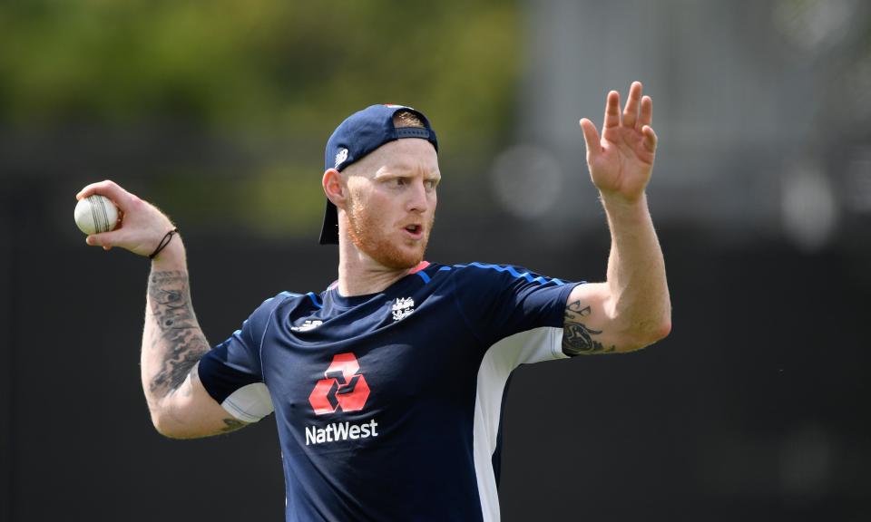 England’s Ben Stokes during fielding practice in preparation for their T2O match against New Zealand in Hamilton.