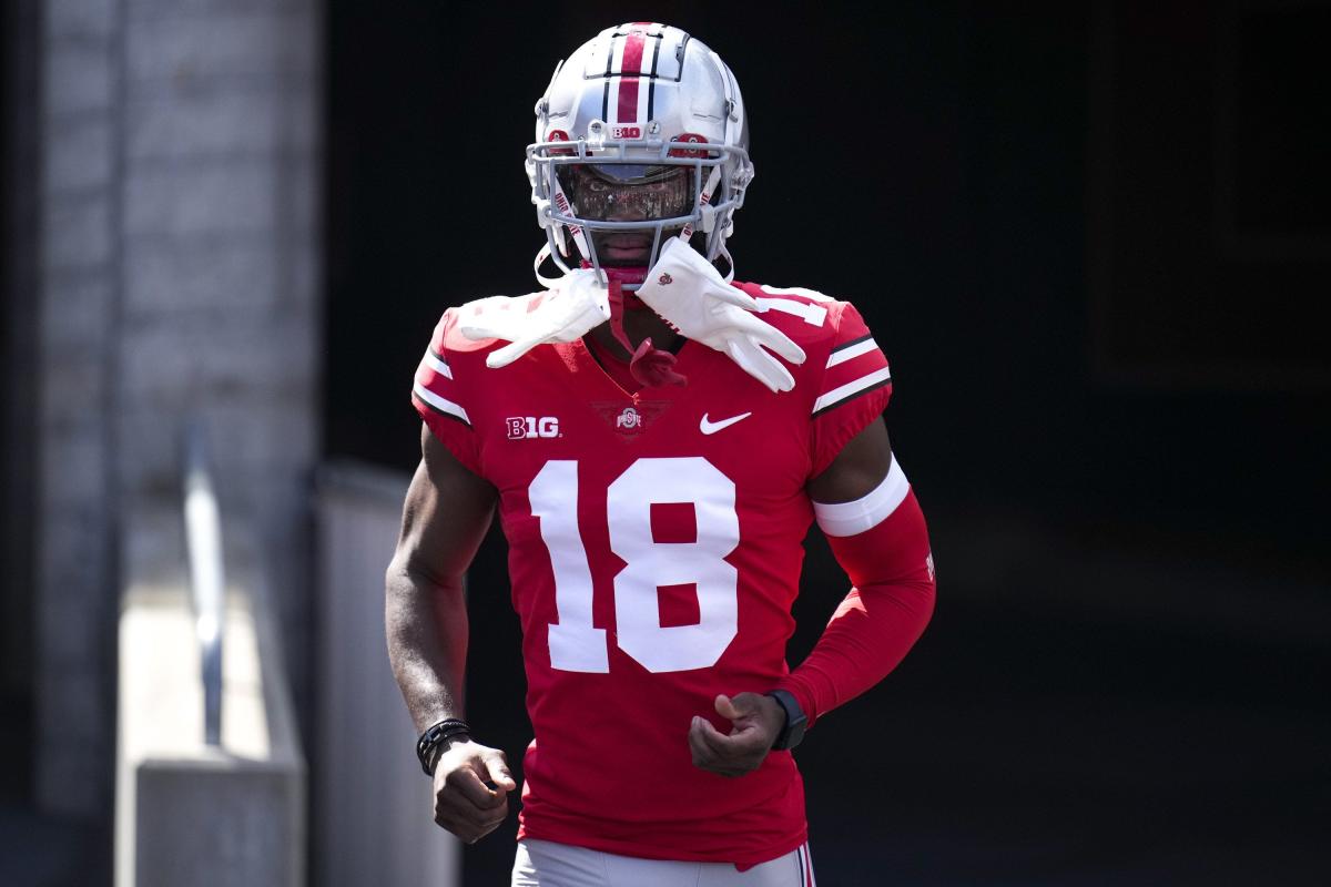 Ohio State star Marvin Harrison Jr. returns after injuring right