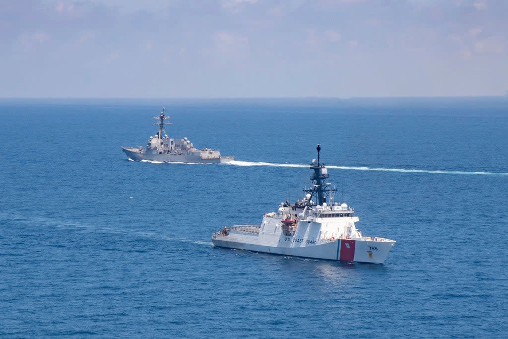 A US Coast Guard vessel in the Taiwan Strait, August 2021  (US Coast Guard)